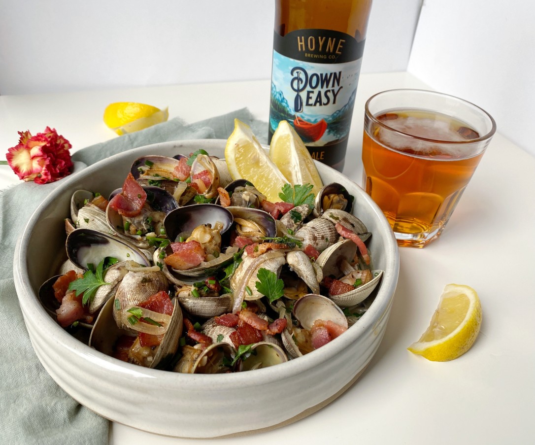 Recipe: Steamed Clams with Beer and Bacon 