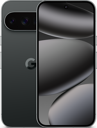 Google Pixel 10 Pro Obsidian front and back