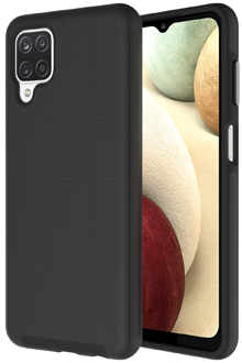Black ProTech Galaxy A12 Front and Back of Case View