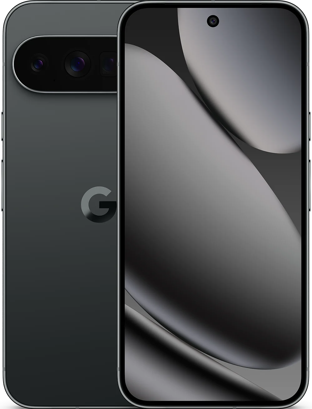 Pixel 10 Pro XL Obsidian front and back