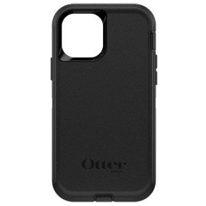 Black OtterBox iPhone 12 and iPhone 12 Pro Defender Case Back