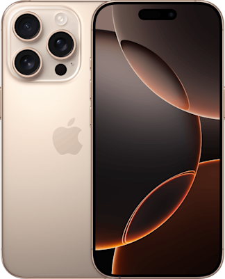 CAT iPhone 16 Pro Desert Titanium Pure Back iPhone 16 Pro Desert Titanium Pure Front 2-up Screen USEN