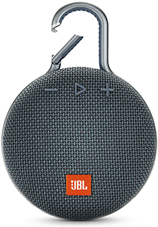 Ocean Blue JBL Clip 3 Bluetooth Speaker Front