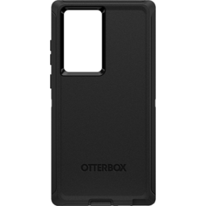 Black OtterBox Galaxy S22 Ultra Defender Case from the Back