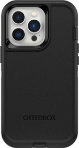 Black OtterBox iPhone 13 Pro Defender Case from the Back