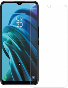 Axessorize ARMORGlass Screen protector hovering in front of the TCL 30 XE 5G