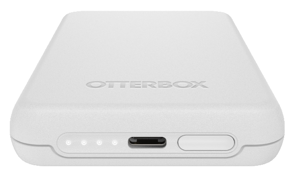 Image of Otterbox MagSafe 5K Powerbank: LED power indicators display charge status and battery life.