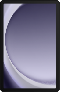 Avant et arrière de la tablette Samsung Galaxy A9+ 5G de couleur Graphite.