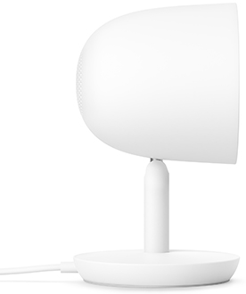 White Nest Cam IQ Security Camera Side View