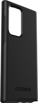 Angled Black OtterBox Galaxy S22 Ultra Symmetry Case from the back