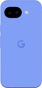 Back view of the Google Pixel 10a in Lavender.