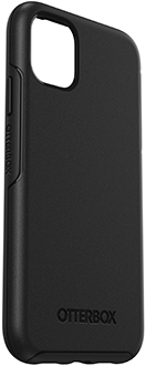 Angled Black OtterBox iPhone 11 Symmetry Case Back