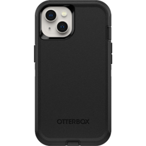 Black OtterBox iPhone 13 Defender Case from the Back