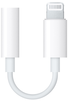 Bent Apple Lightning to 3.5mm Headphone Jack Adapter