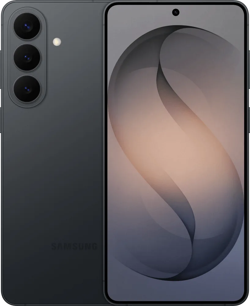 Samsung Galaxy S26+ black color front and back 