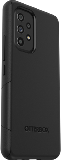 Black OtterBox Galaxy A53 Commuter Lite Case from the side
