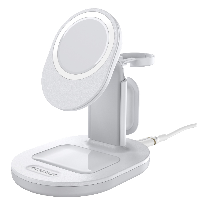 OtterBox 3-in-1 Charging Station for MagSafe in colour white without Device