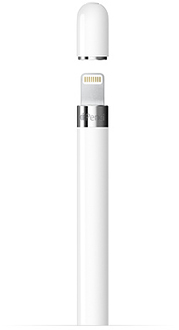 White Apple Pencil (1st Generation) Lightning Connector Close Up