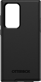 Black OtterBox Galaxy S22 Ultra Symmetry Case from the Back