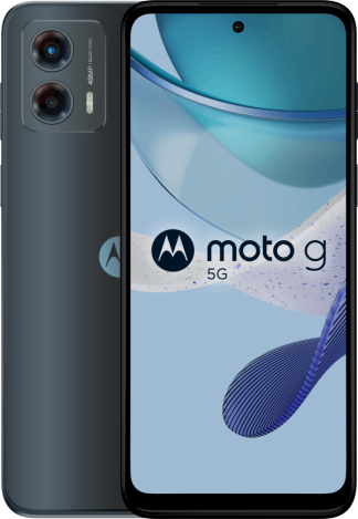 moto G 5G (2023) - Ink Blue - Front and Back