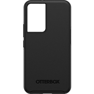 Black OtterBox Galaxy S22 Symmetry Case from the Back