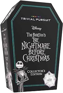 TRIVIAL PURSUIT: Disney Tim Burton’s The Nightmare Before Christmas | Collectible Trivia Board Game Featuring 420 Questions from Classic Stopmotion Film | Officially-Licensed Disney Game & Merchandise