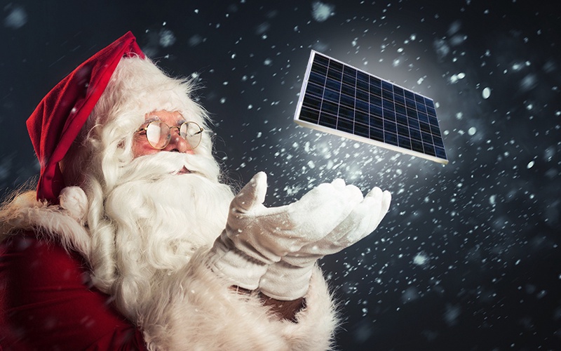 solar panel christmas