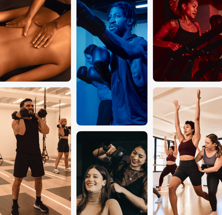 Fitness wellness collage
