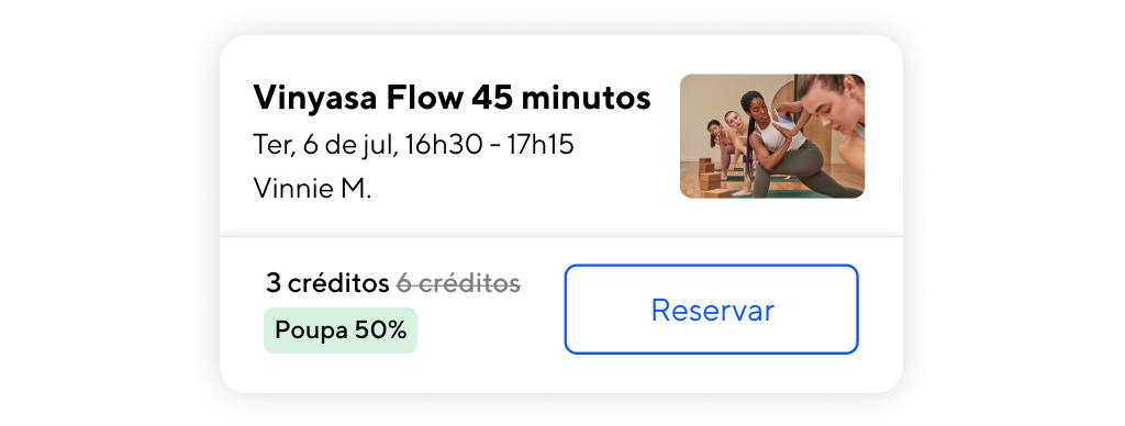 45 min Vinyasa Flow Product UI 