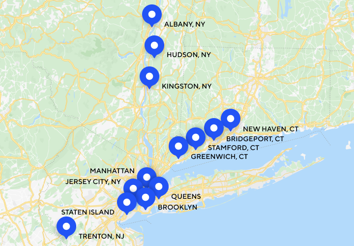 Pins on the Map - NYC - half width