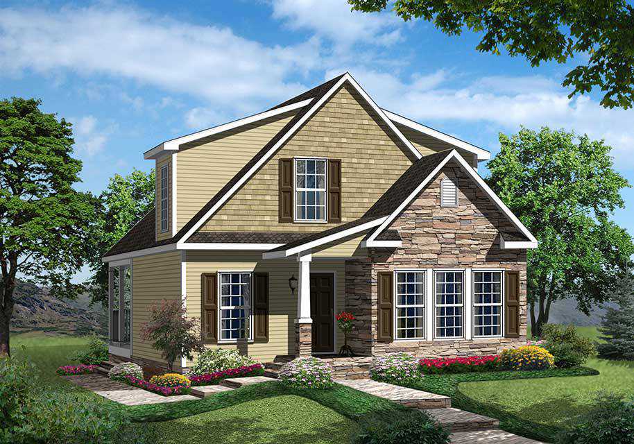 Farmhouse III 1632 Sq. Ft. Modular Home WV, NC, VA 3 bedrooms, 2