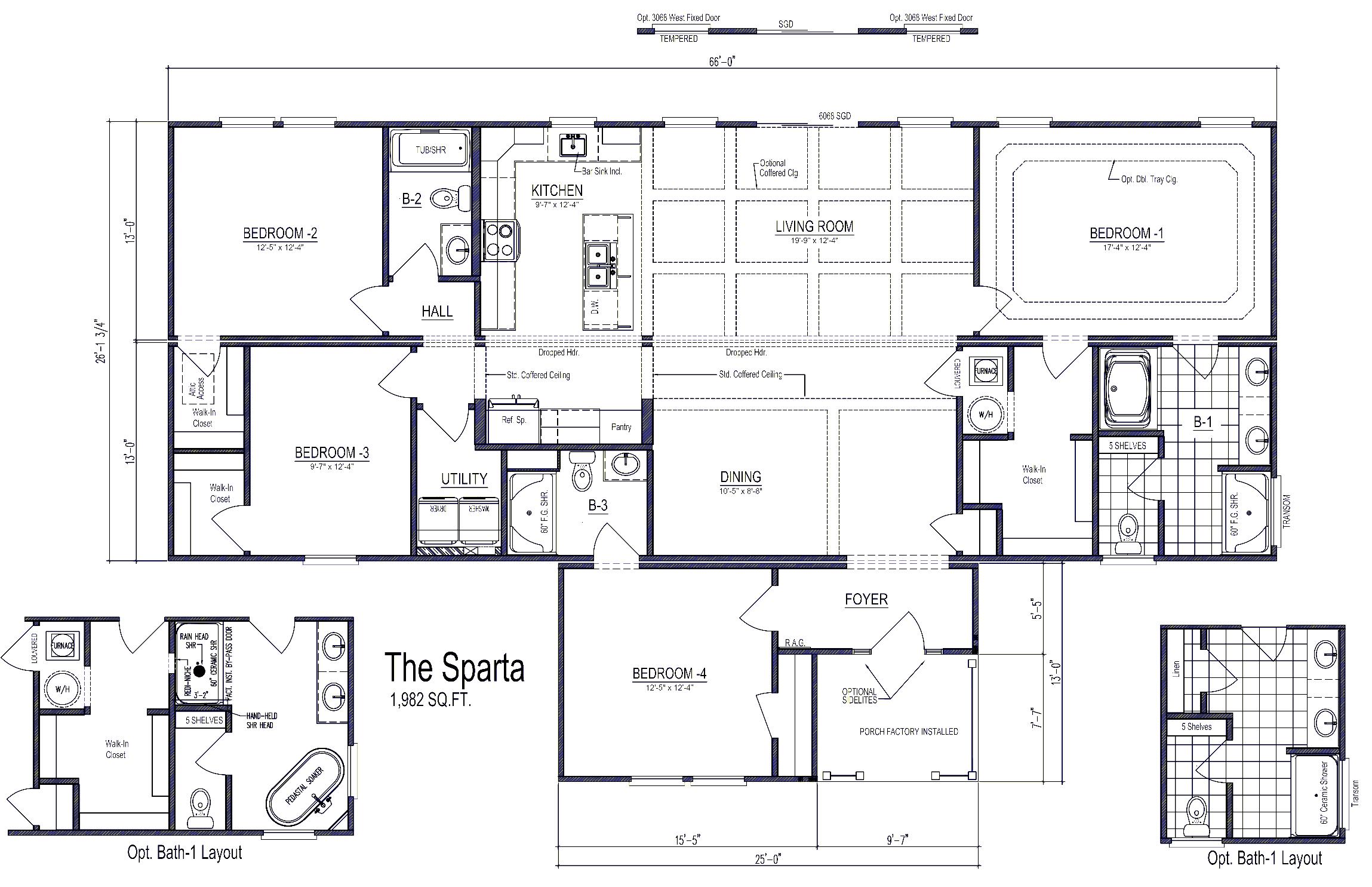 Sparta T 4BR Modular Homes Builders WV, NC, VA, SC Prefab Custom Homes