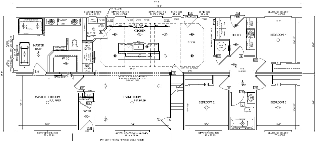 1795 Sq. Ft. Modular Home Floor Plan Princeton II Modular Home Style