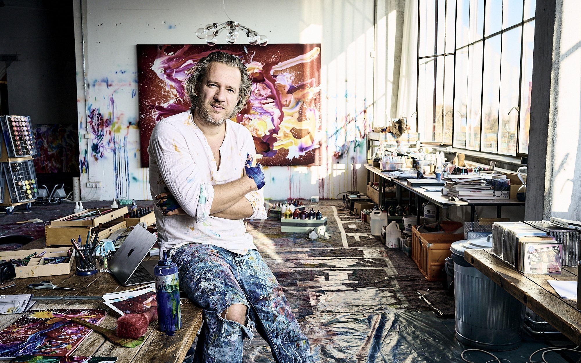 Christian Awe @ his studio (c)Jens van Zoest