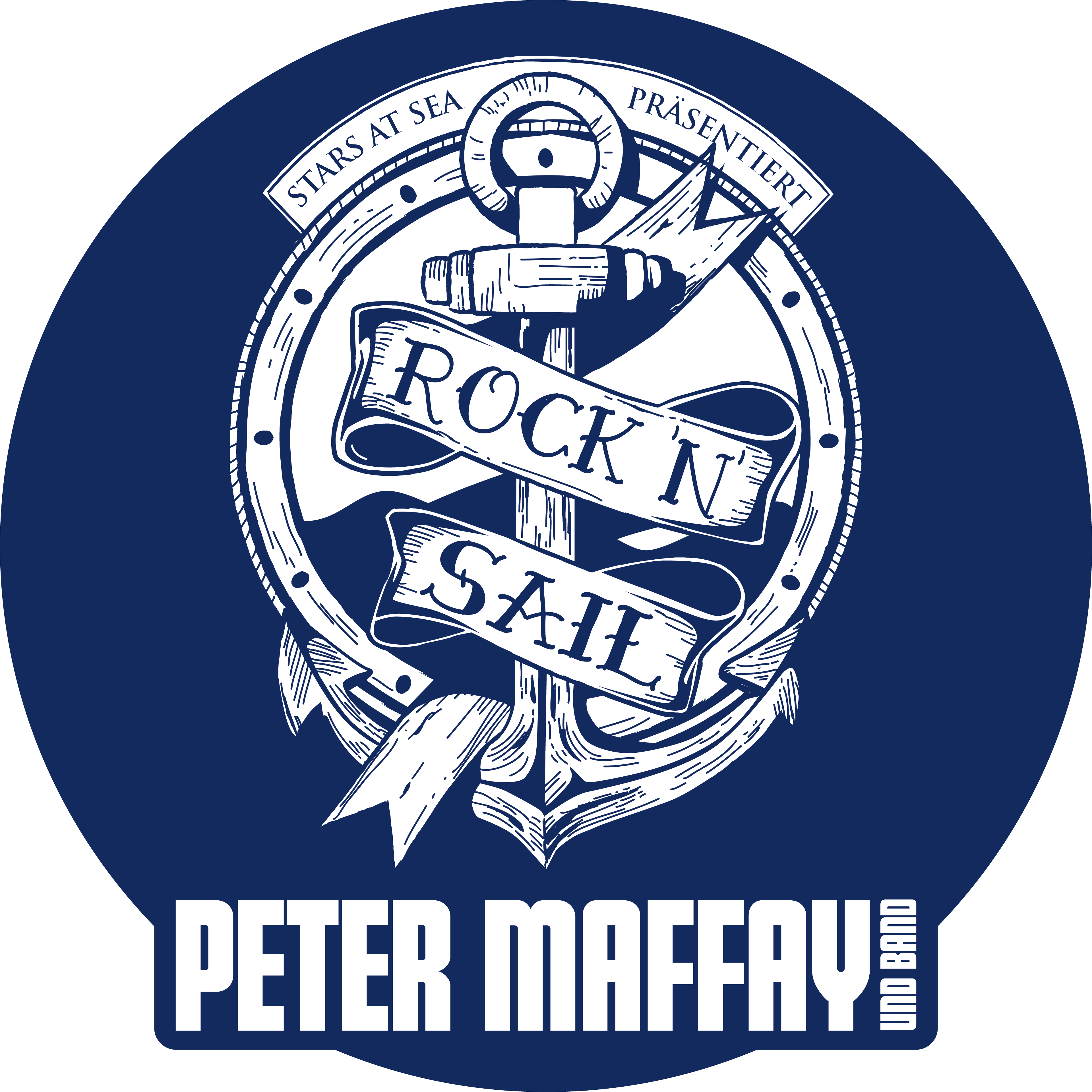 Logo RockNSail Anker mit Schriftzug "Rock 'n' Sail", Peter Maffay.
