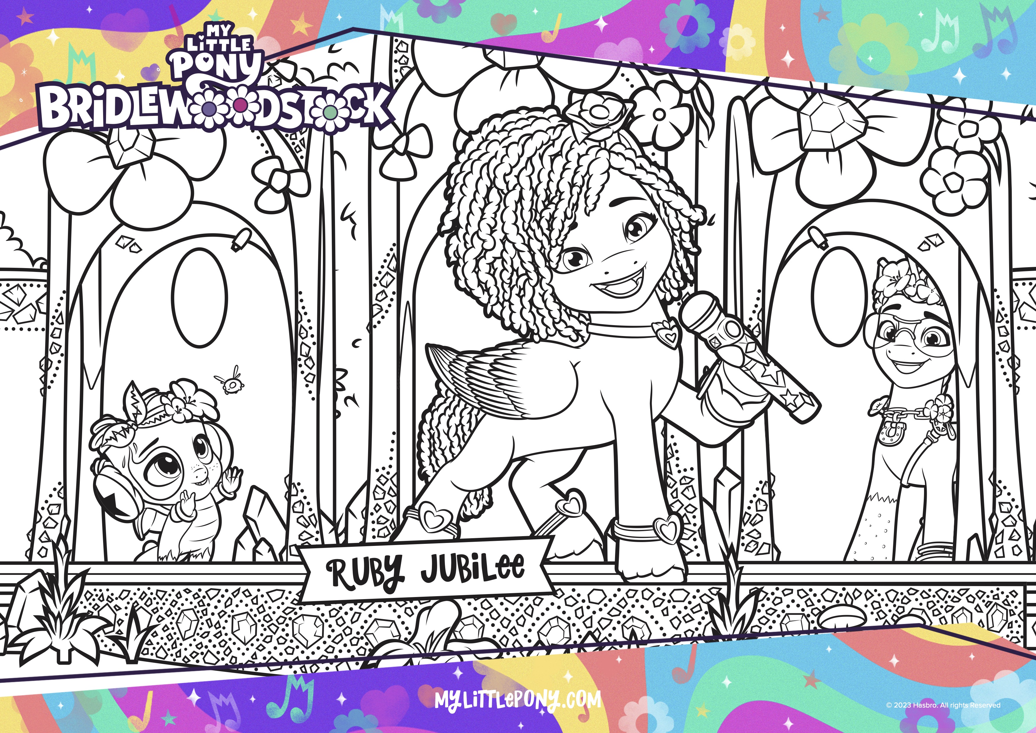 Create and Play My Little Pony Friends Coloring Page