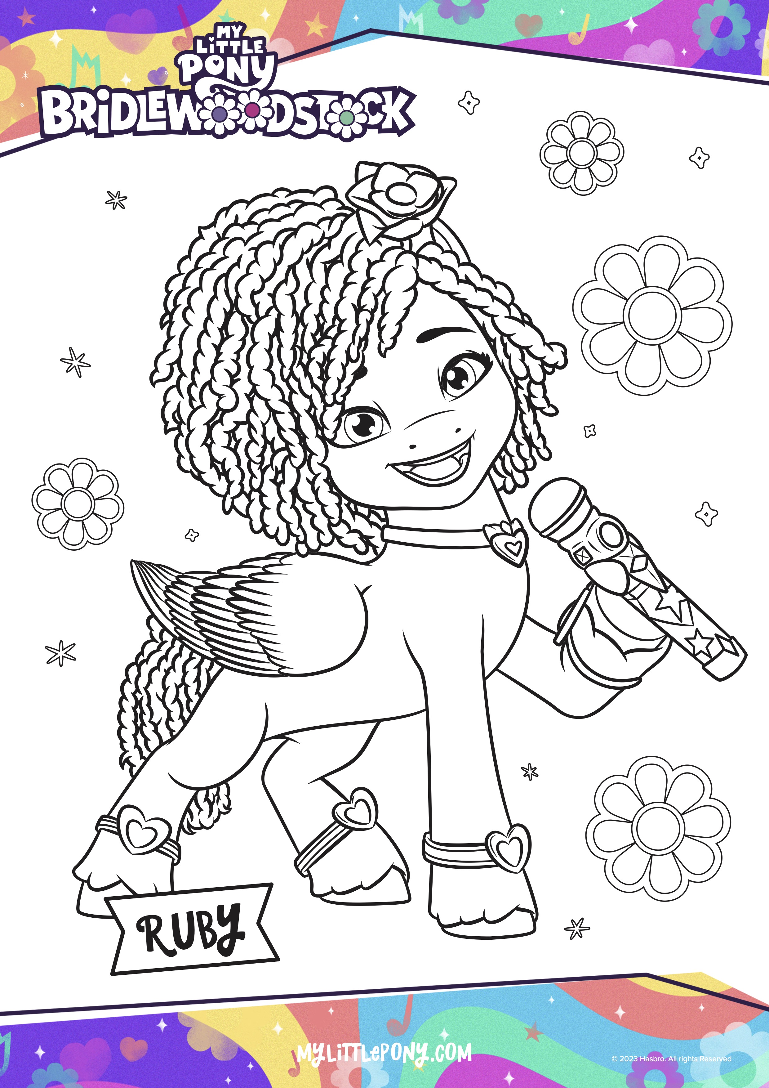 My Little Pony Coloring Pages-20 Page Coloring Book (Instant Download) 