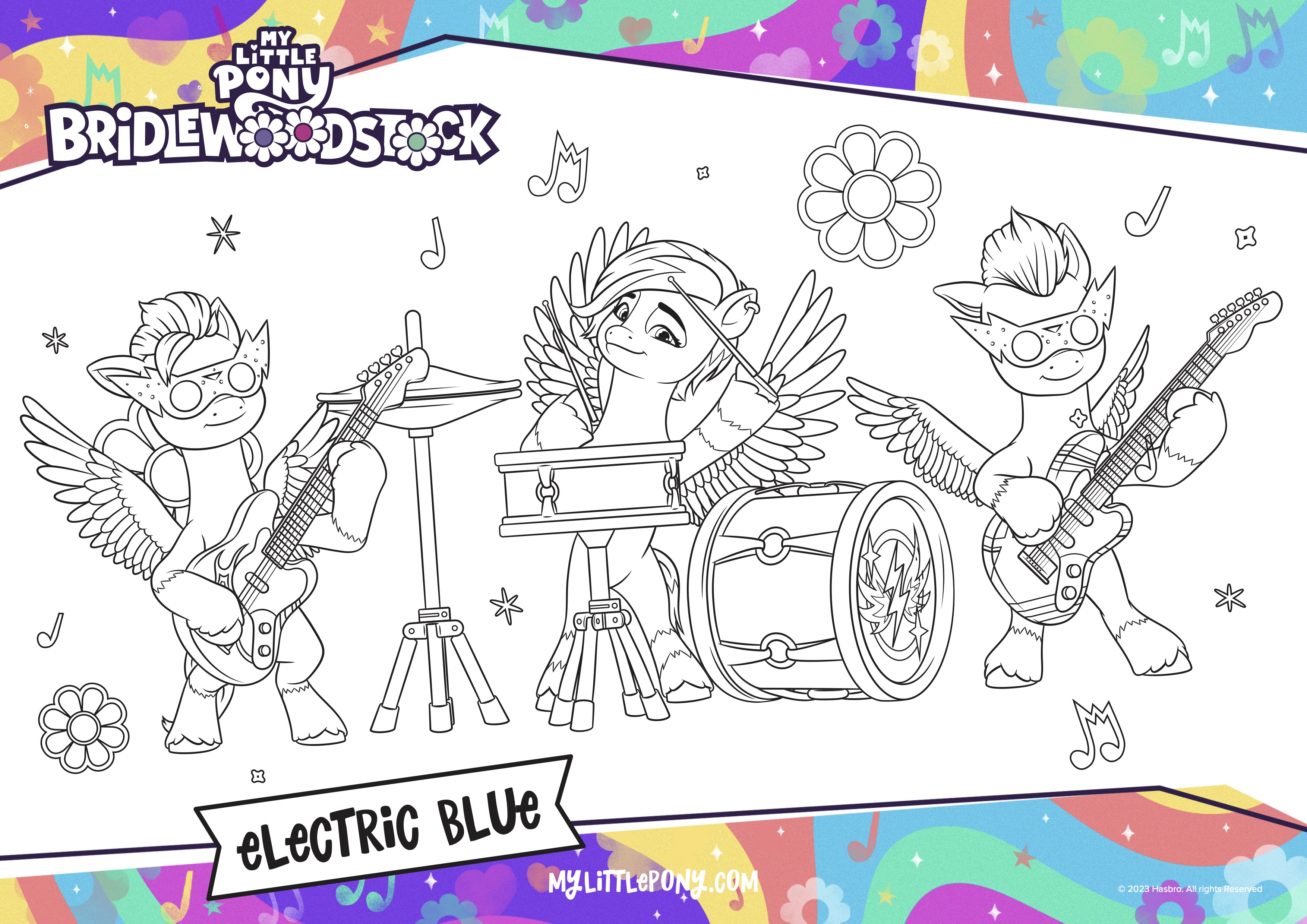 Create and Play My Little Pony Magic Coloring Page