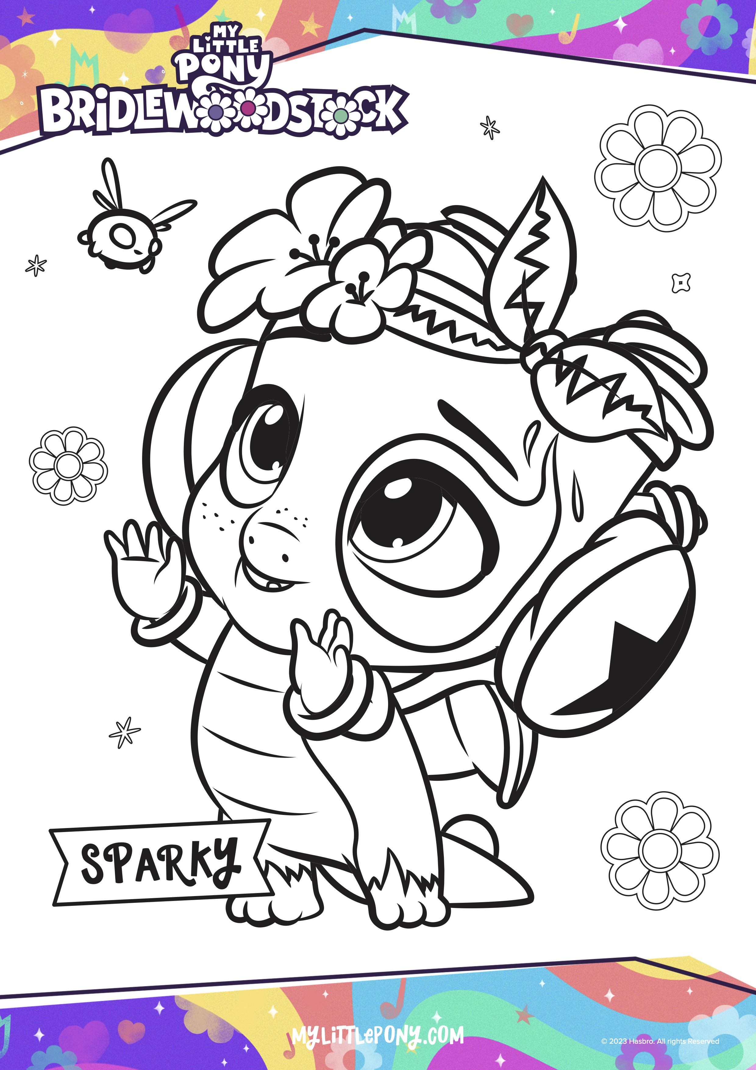 Create and Play My Little Pony Magic Coloring Page