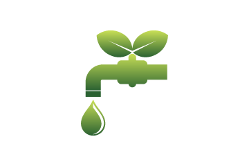 illustration of a green facet