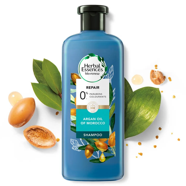 Herbal Essences Argan Oil of Morocco Shampoo Bottle for Hair Repair