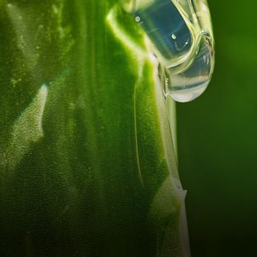 Green leaves in the rain