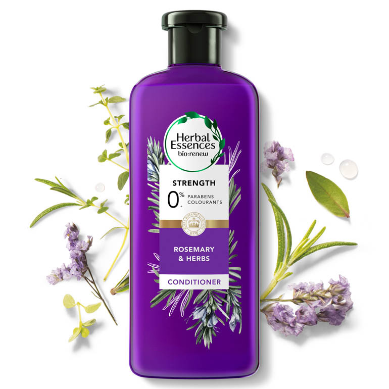 Herbal Essences rosemary & herbs conditioner bottle