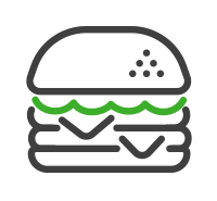 Ícono Vector de Hamburguesa