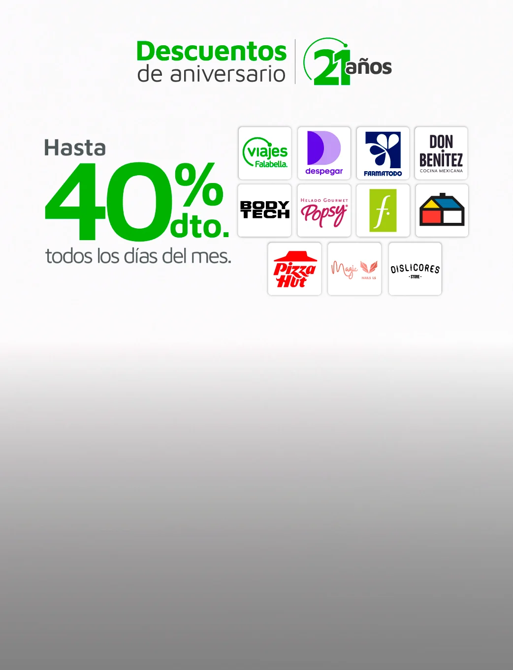 ¡Disfruta con descuentos todo el mes!