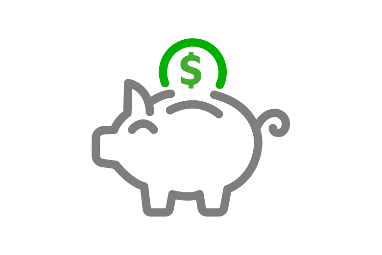 Iconos Capacidad de endeudamiento Ahorro
