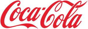 The logo of CocaCola