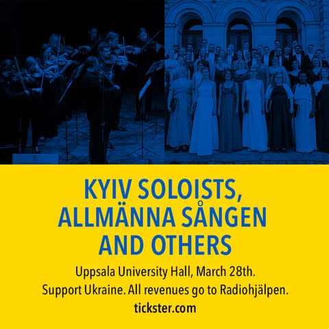 Bild på insamlingen med titeln: Kulturmanifestation för Fred med Kyiv Soloists
