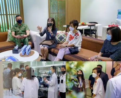 Image compilation of the Ms Grace Fu visit to SgIC