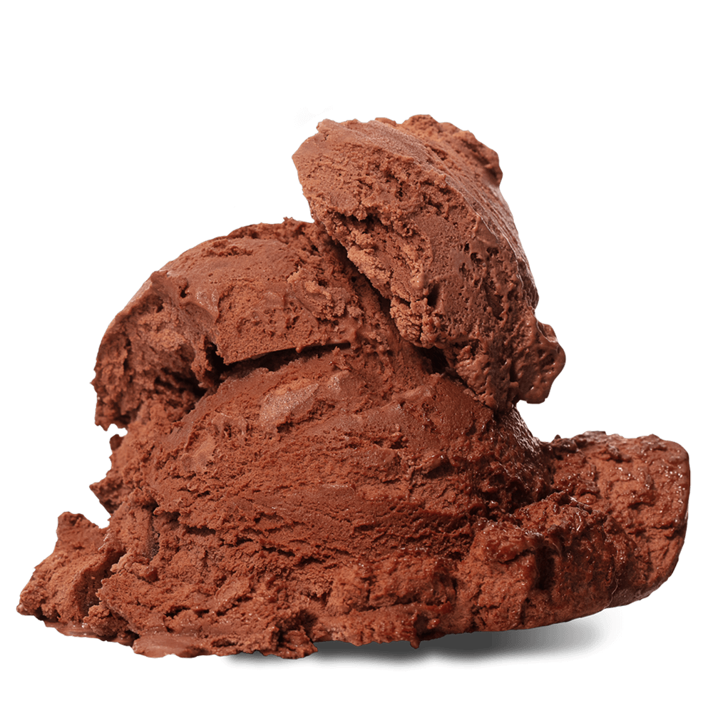 Two scoops of Chocolate Euphoria ice cream